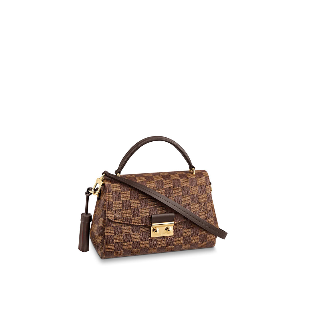 LOUIS VUITTON CROISETTE DAMIER EBENE SHOULDER BAG