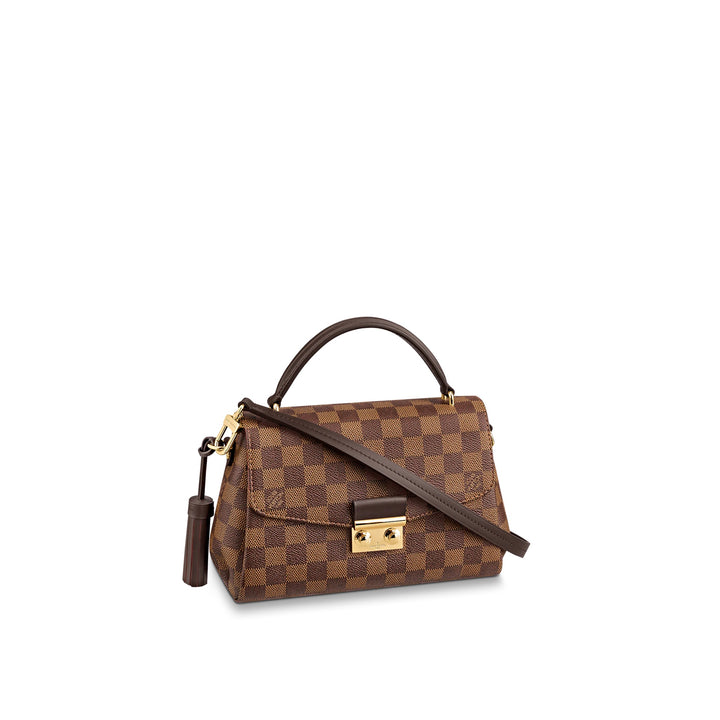 LOUIS VUITTON CROISETTE DAMIER EBENE SHOULDER BAG