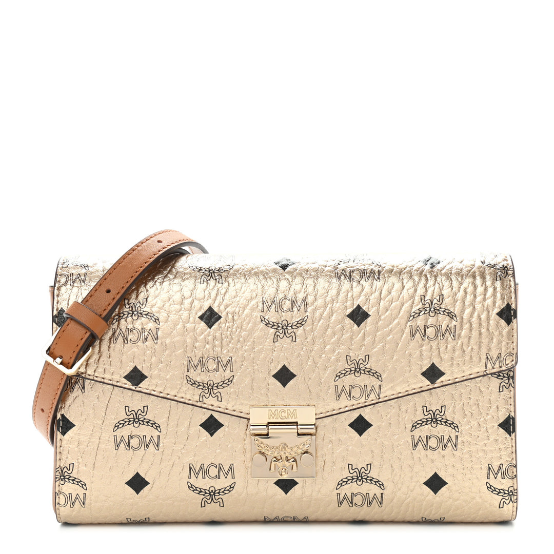 MCM MILLIE CROSSBODY BAG BERLIN GOLD – Caroline's Fashion Luxuries
