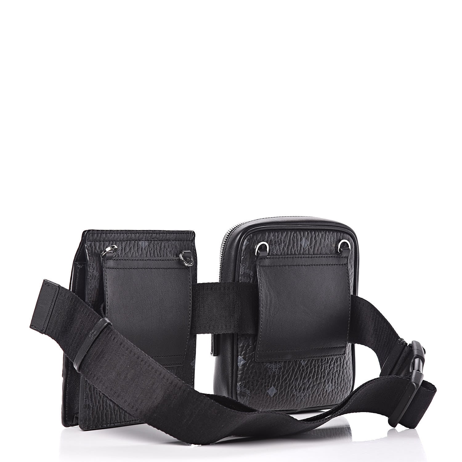 MCM Belt Stark Modular Visetos Cross Body Bag - Black Waist Bags, Bags -  W3040595