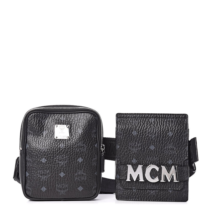 MCM Visetos Modular Stark Belt Bag Black
