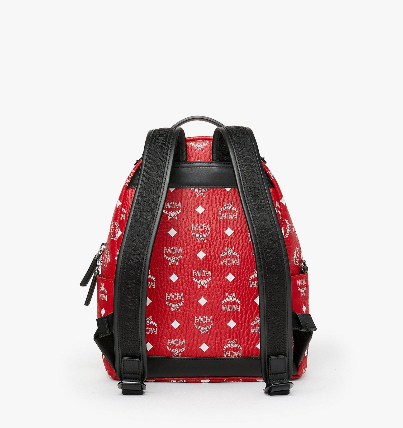 Red MCM Visetos Stark Backpack