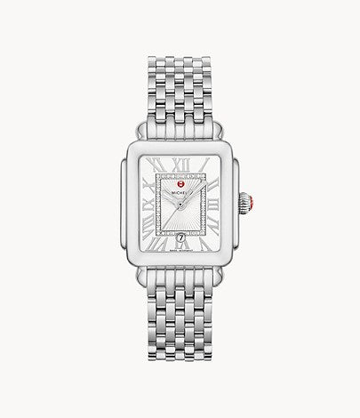 MICHELE DECO II DIAMOND MIDSIZE STAINLESS STEEL WATCH