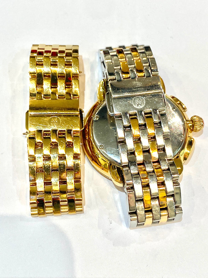 MICHELE SEREIN DIAMOND BEZEL QUARTZ WATCH