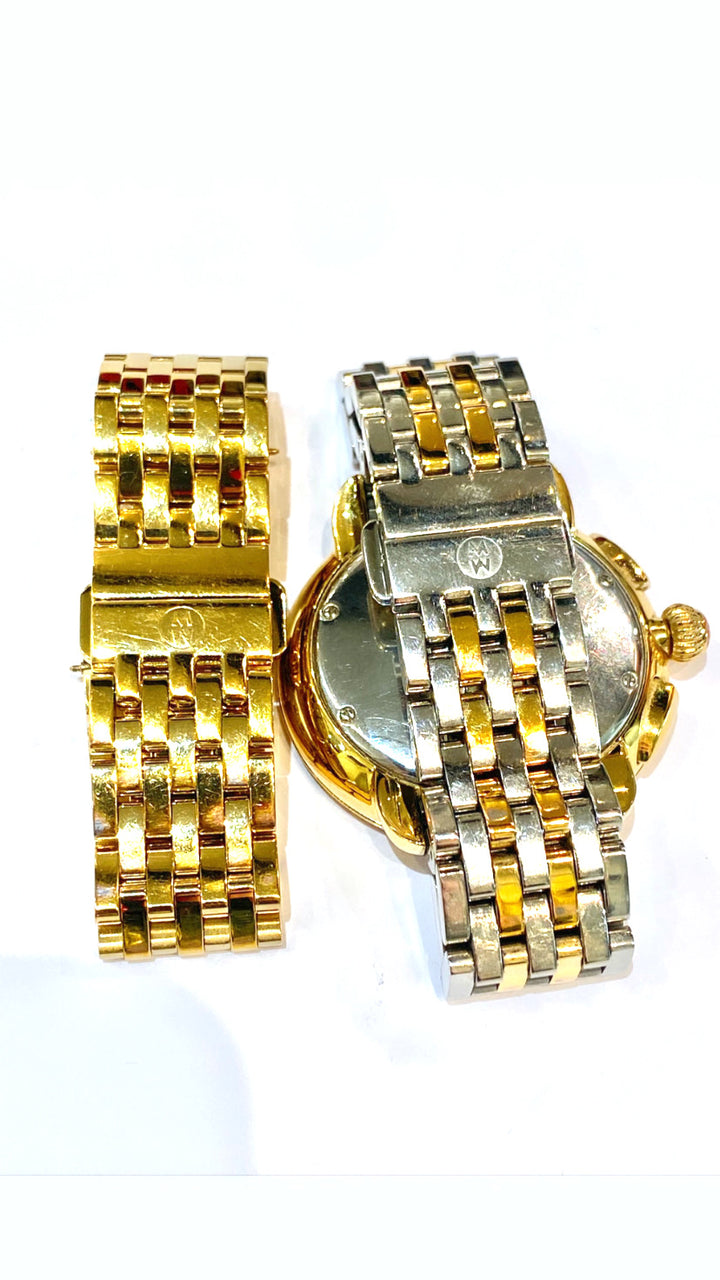MICHELE SEREIN DIAMOND BEZEL QUARTZ WATCH