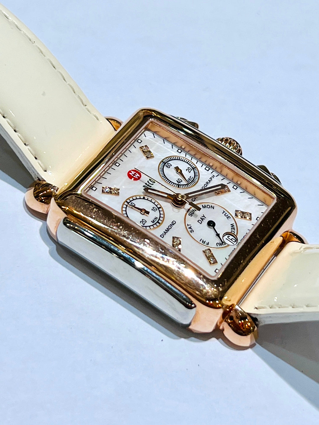 MICHELE SIGNATURE DECO DIAMOND WATCH