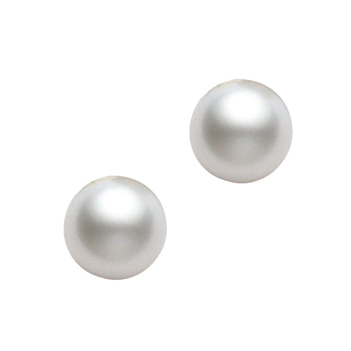 MIKIMOTO GRADUATED AKOYA PEARL STRAND 18K GOLD  NECKLACE &amp; EARRINGS SET