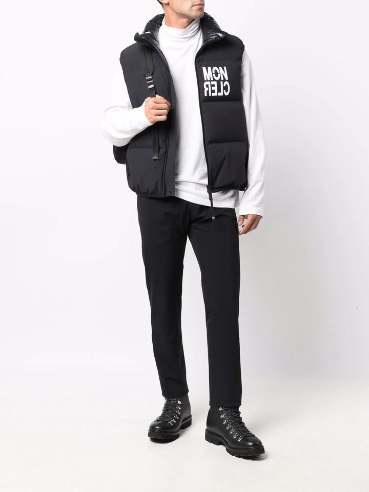 Hooded Gilet Mens Gilet Moncler Padded Logo Gilet MONCLER GRENOBLE