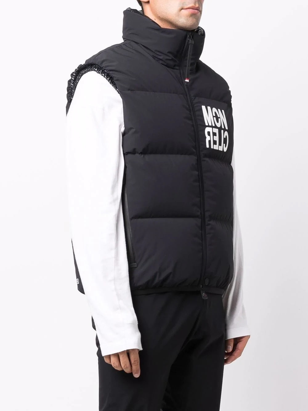 MONCLER GRENOBLE LOGO NANTAUX PADDED DOWN GILET