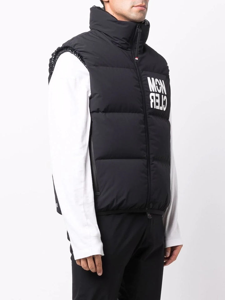 MONCLER GRENOBLE LOGO NANTAUX PADDED DOWN GILET