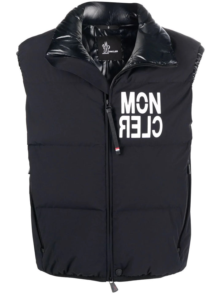 MONCLER GRENOBLE LOGO NANTAUX PADDED DOWN GILET