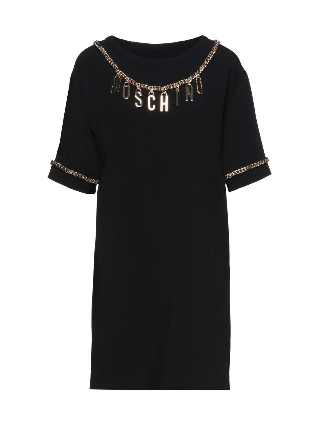 MOSCHINO SHORT DRESS WITH CHAIN