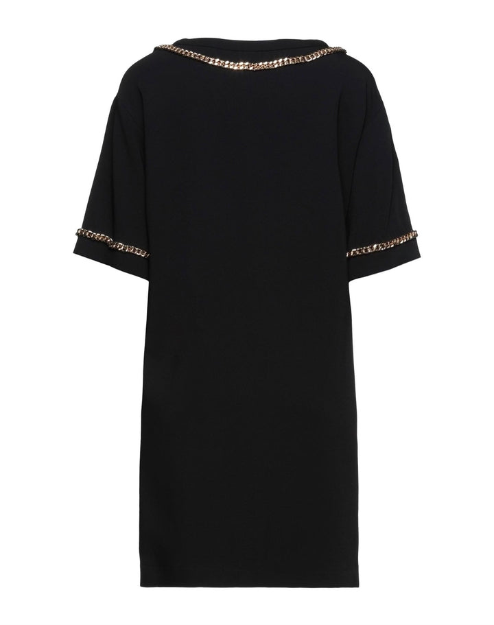 MOSCHINO SHORT DRESS WITH CHAIN