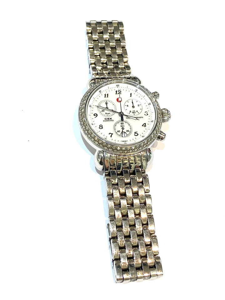 MICHELE CSX DIAMOND BEZEL WATCH