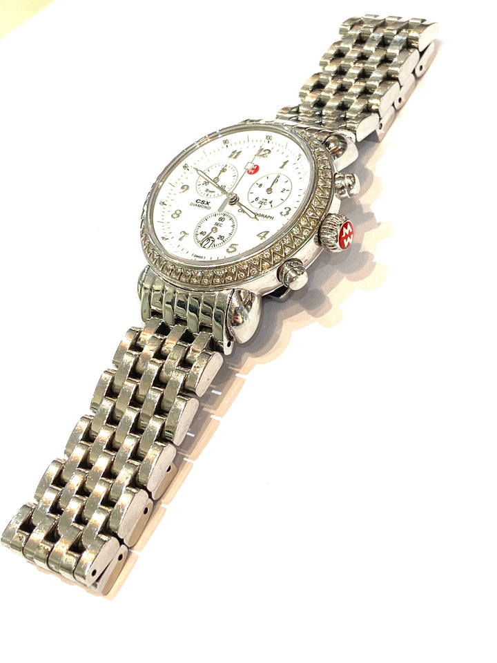MICHELE CSX DIAMOND BEZEL WATCH