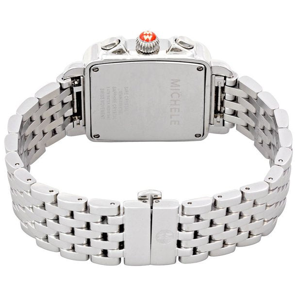 Michele Deco Diamond Mother of Pearl Dial Steel Women&