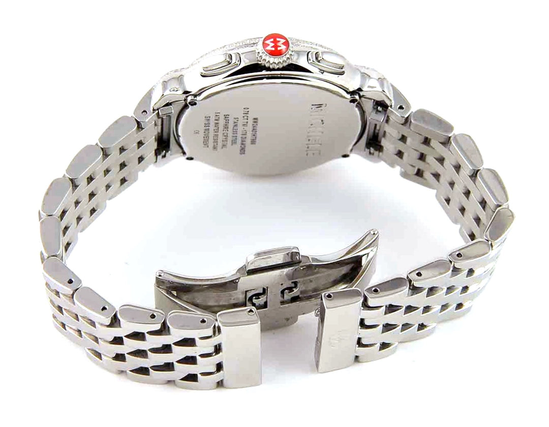 MICHELE STAINLESS STEEL EXTREME FLUETTE DIAMOND WATCH