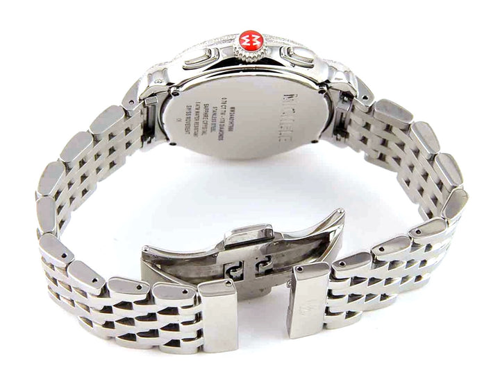 MICHELE STAINLESS STEEL EXTREME FLUETTE DIAMOND WATCH