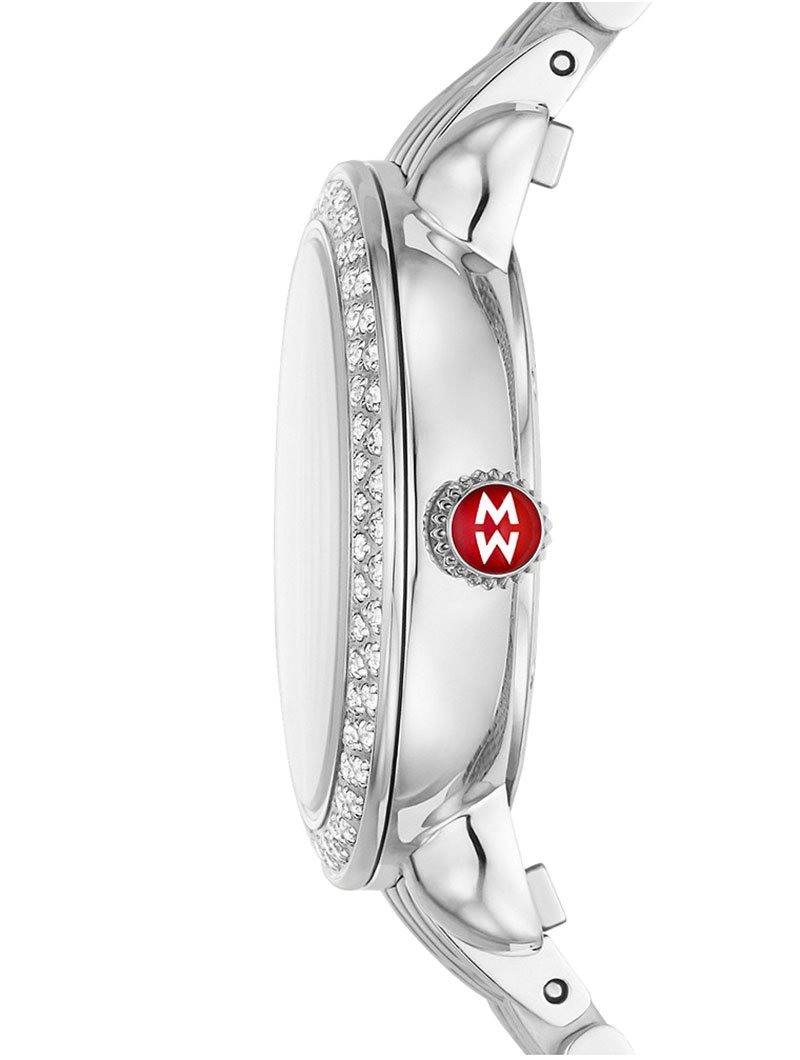 Michele Serein Chronograph Diamond Stainless Steel Women&