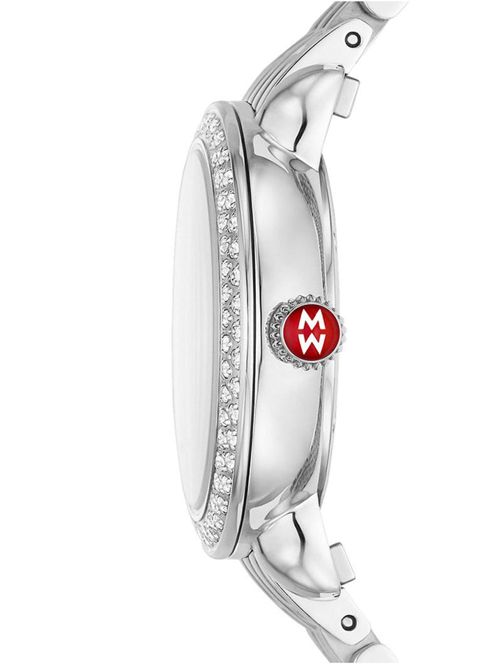 Michele Serein Chronograph Diamond Stainless Steel Women&
