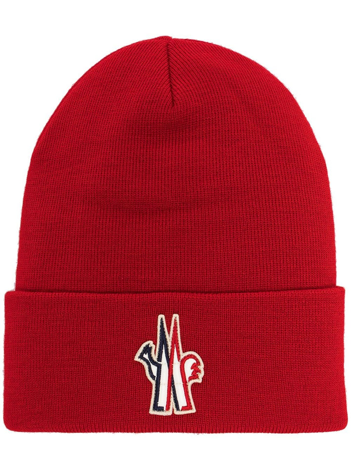 Moncler Grenoble Logo Patch Beanie Hat