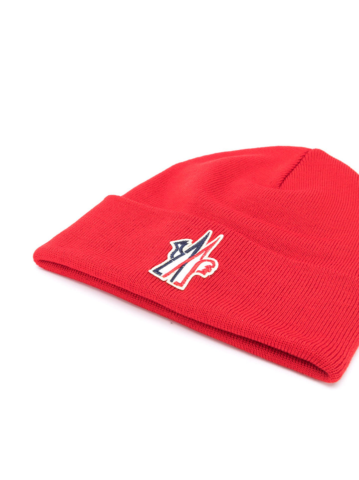 Moncler Grenoble Logo Patch Beanie Hat
