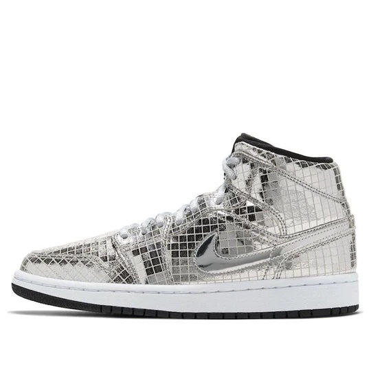 NIKE AIR JORDAN 1 MID DISCO BALL SNEAKERS