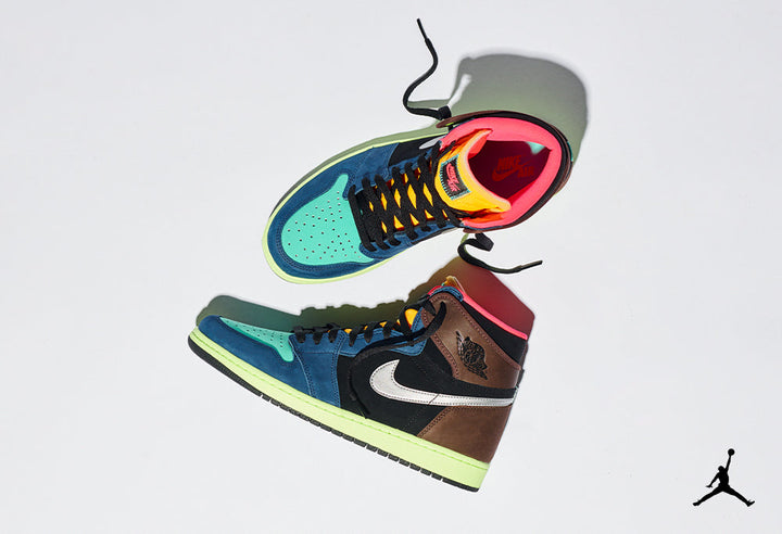 NIKE JORDAN 1 RETRO HIGH TOKYO BIO HACK SNEAKERS