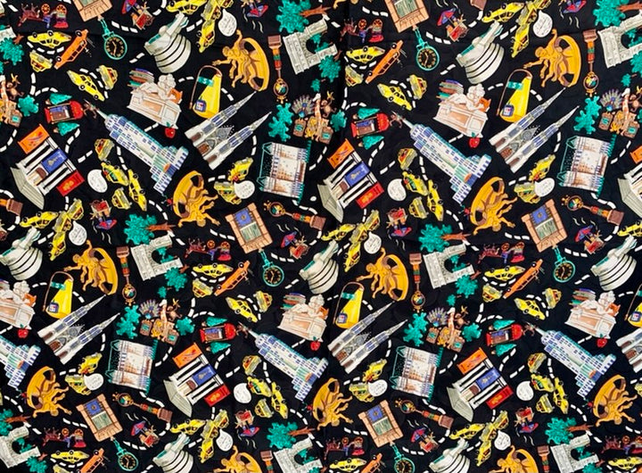 NICOLE MILLER CITY PRINT SCARF