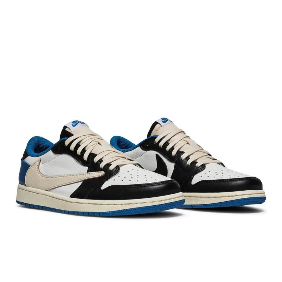 NIKE AIR JORDAN 1 LOW FRAGMENT DESIGN X TRAVIS SCOTT SNEAKERS