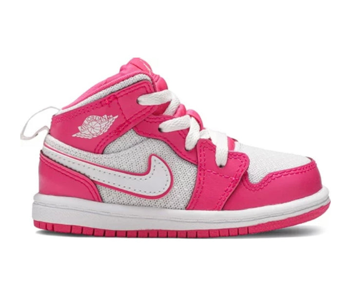 NIKE AIR JORDAN 1 MID PINK KIDS SNEAKERS