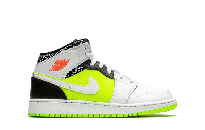 NIKE AIR JORDAN 1 MID COMPOSITION NOTEBOOK KIDS SNEAKER