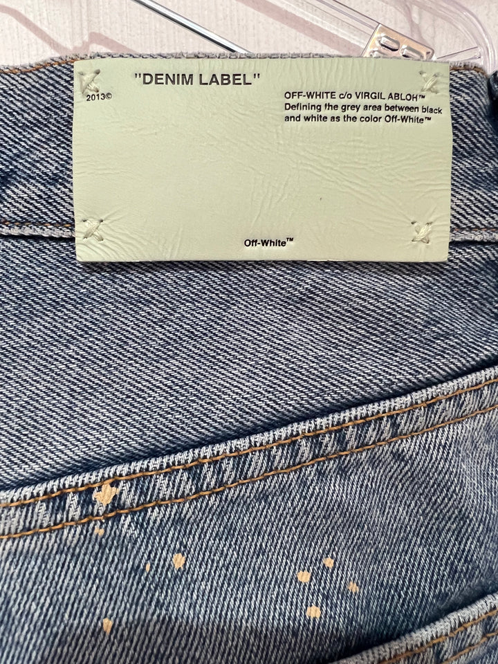 OFF-WHITE VIRGIL ABLOH DISTRESSED ARROW JEANS