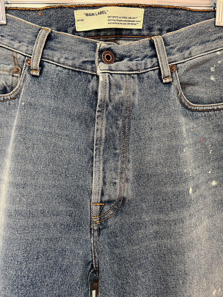 OFF-WHITE VIRGIL ABLOH DISTRESSED ARROW JEANS