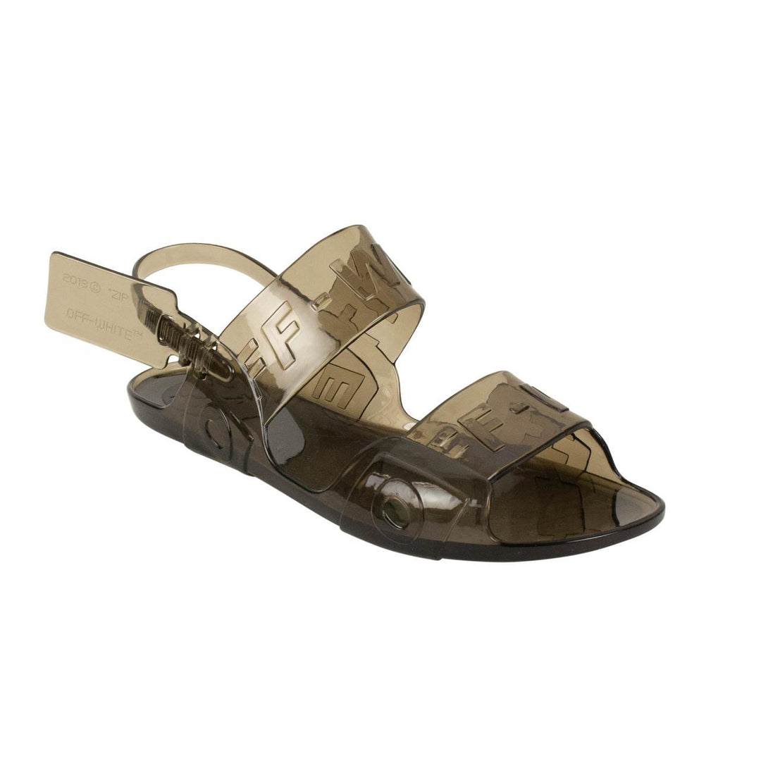 OFF-WHITE VIRGIL ABLOH ZIP TIE JELLY SANDALS