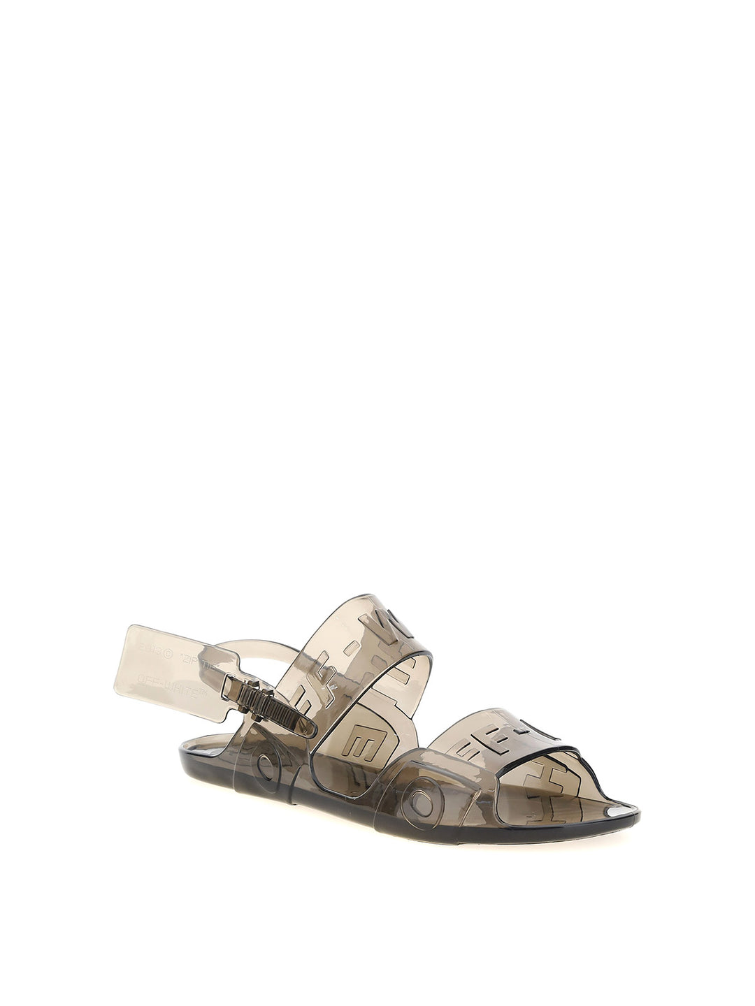 OFF-WHITE VIRGIL ABLOH ZIP TIE JELLY SANDALS
