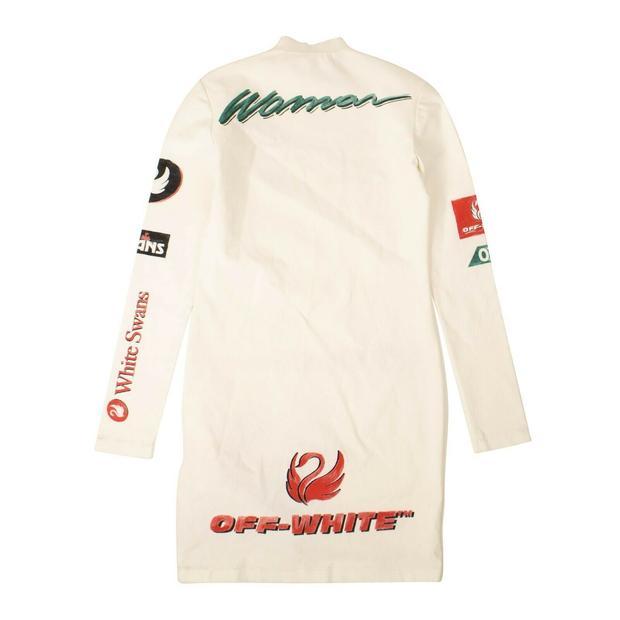 OFF White C/O Virgil ABLOH White Logo Print Fitted Dress