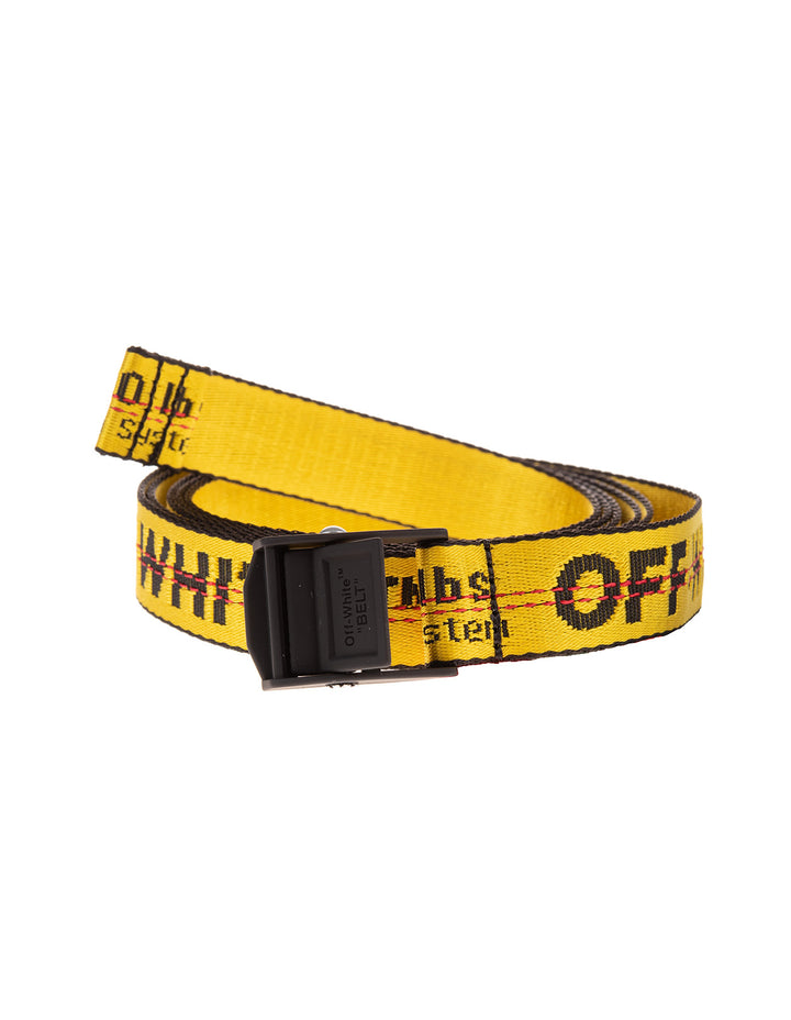 OFF WHITE Yellow Classic Industrial Belt