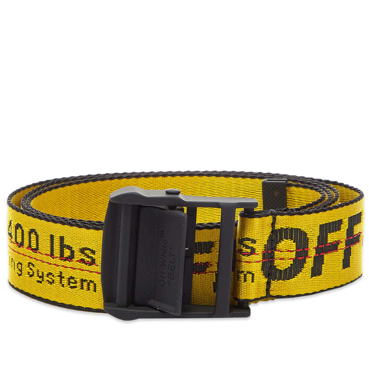OFF WHITE Yellow Classic Industrial Belt