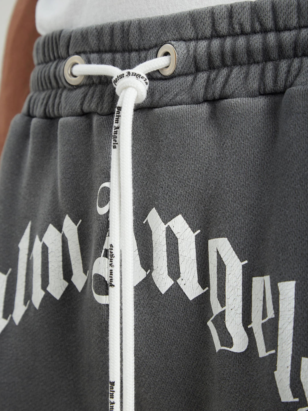 PALM ANGELS CURVED LOGO SWEATPANTS