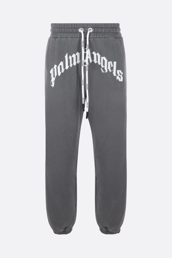 PALM ANGELS CURVED LOGO SWEATPANTS
