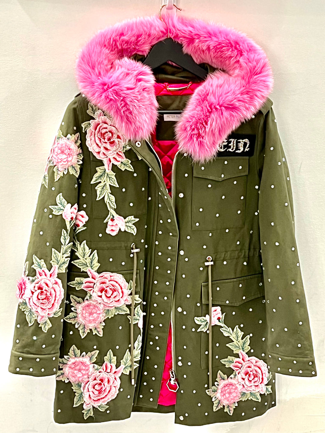 PHILIPP PLEIN HOODED CARGO PARKA COAT JACKET