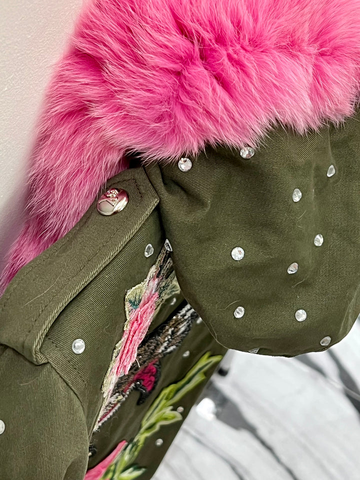 PHILIPP PLEIN HOODED CARGO PARKA COAT JACKET