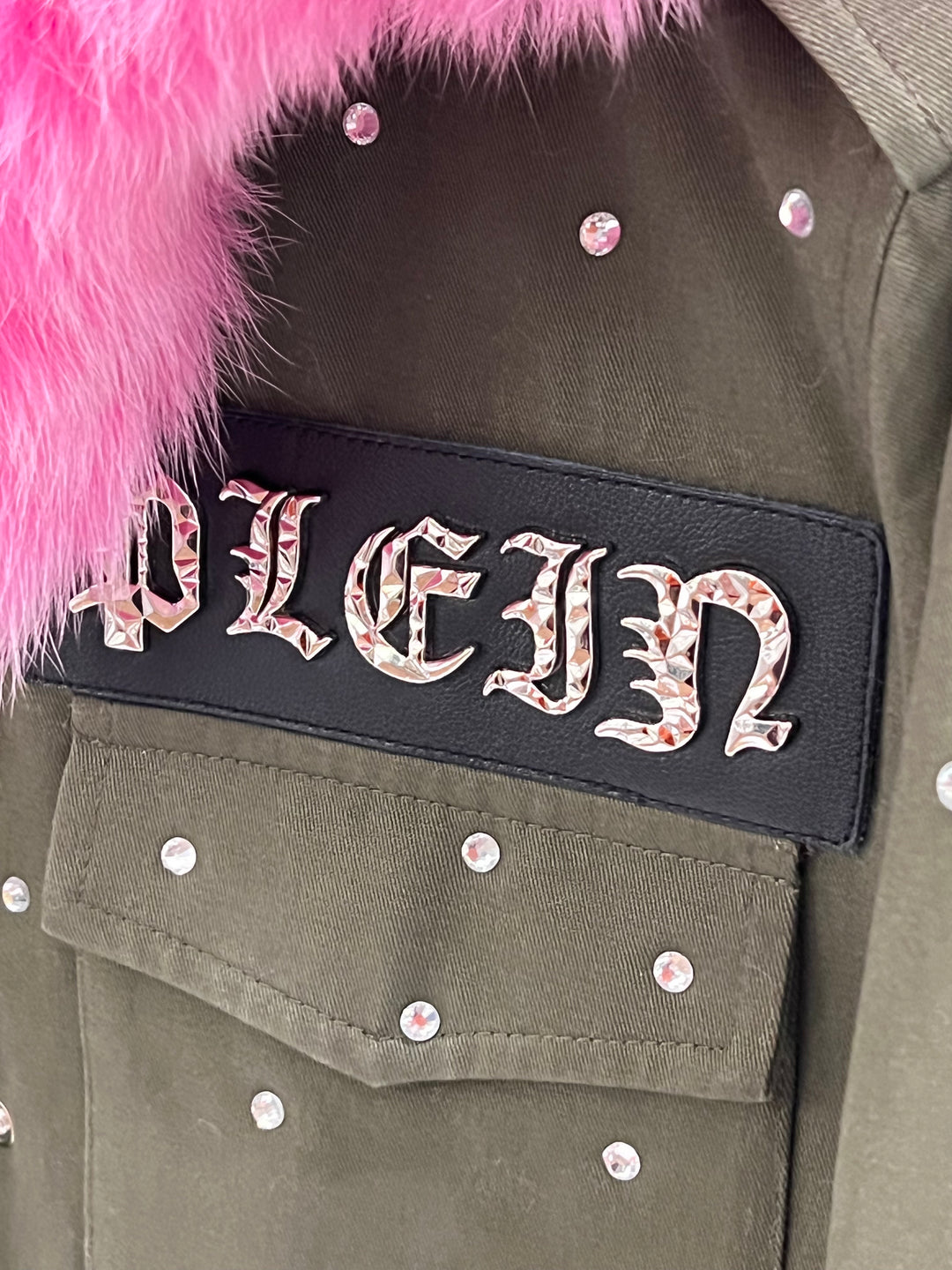 PHILIPP PLEIN HOODED CARGO PARKA COAT JACKET