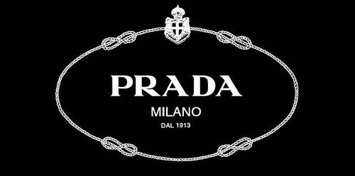 PRADA LOGO SEQUIN SLIDE SANDALS