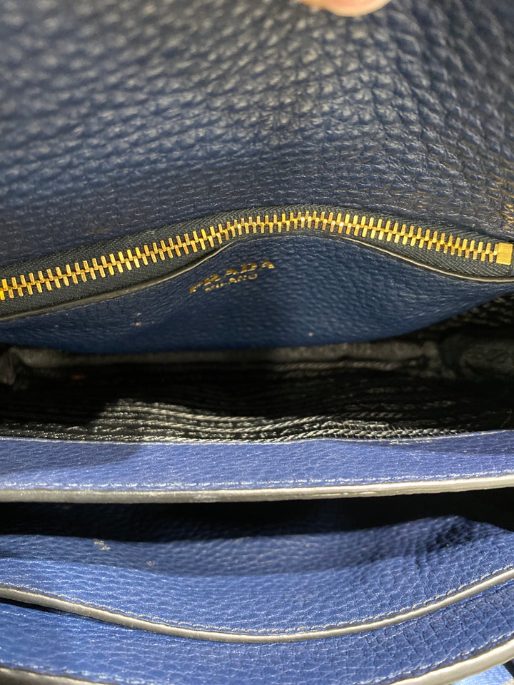 PRADA VITELLO DAINO FLAP CROSSBODY BAG