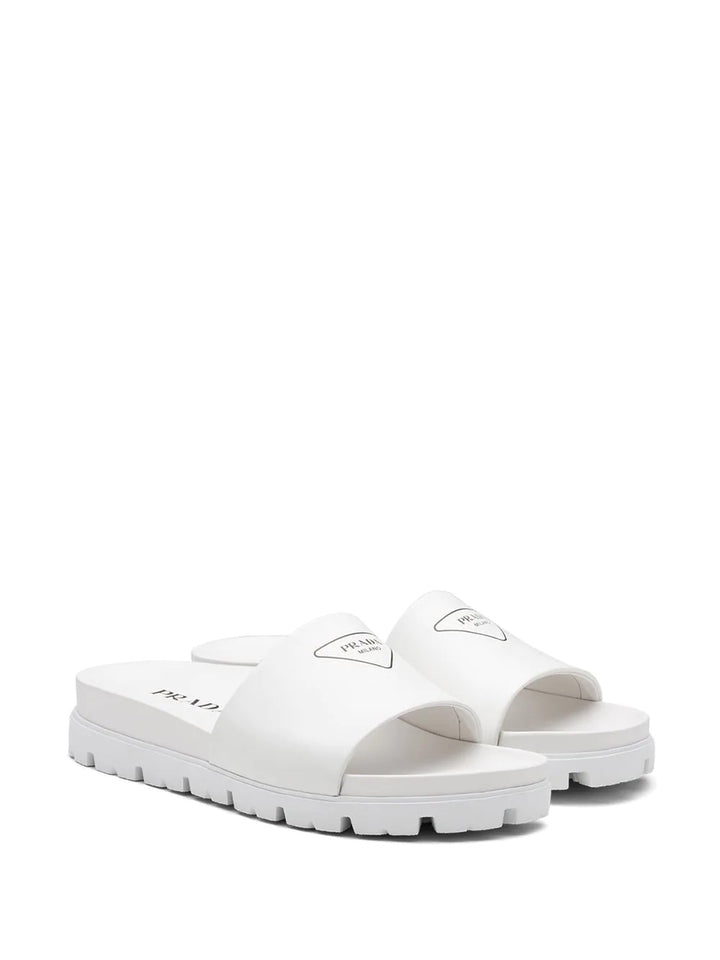 PRADA SILK SCREEN LOGO PRINT SLIDES