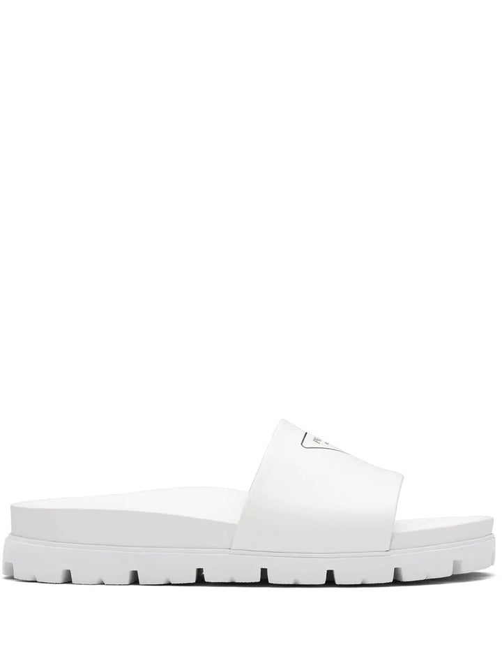 PRADA SILK SCREEN LOGO PRINT SLIDES