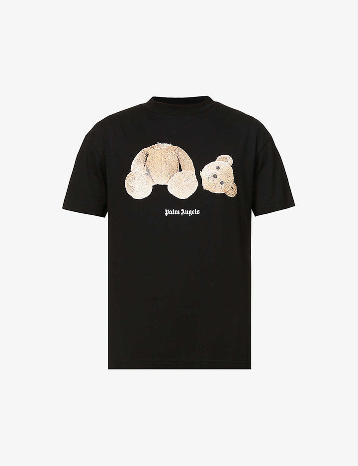 PALM ANGELS BLACK BEAR T-SHIRT