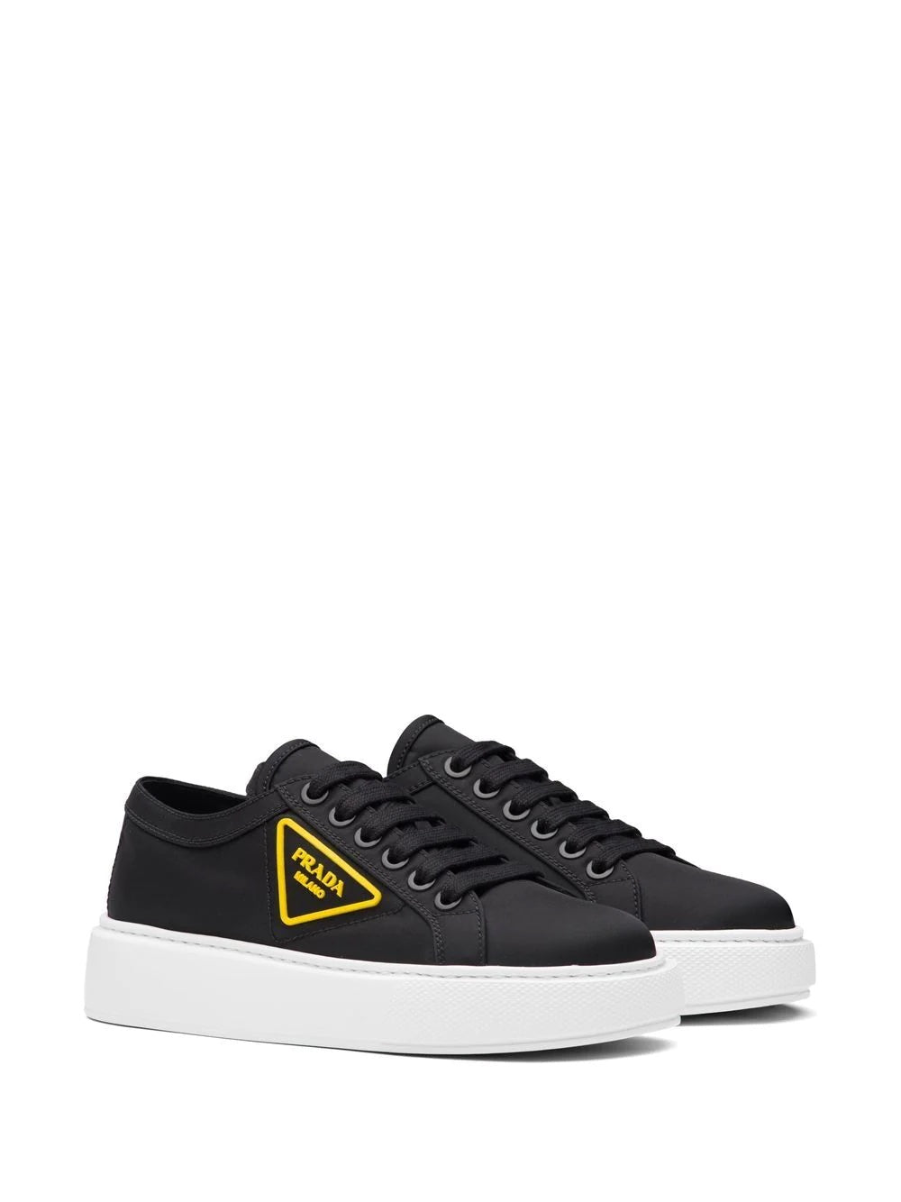 【PRADA】GABARDINE SNEAKERS PRADA NYLON GABARDINE WHEEL LOW TOP MEN'S SNEAKERS